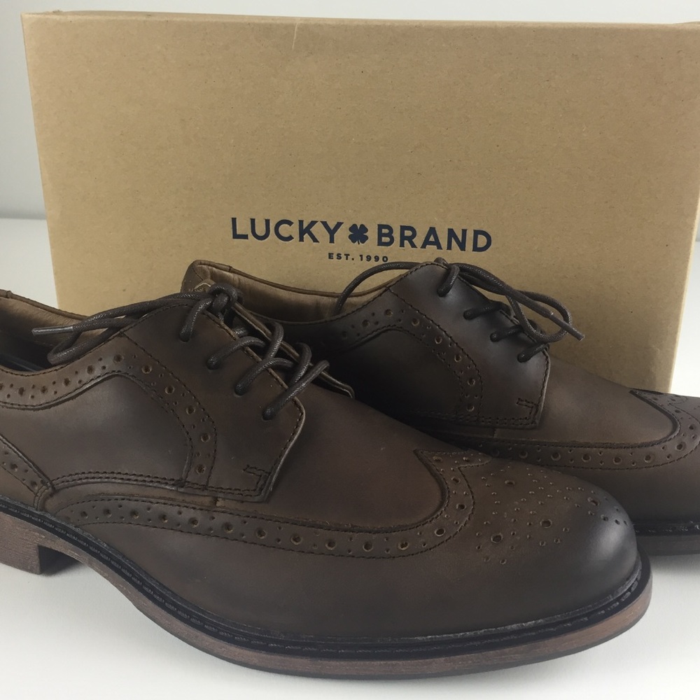 Lucky Brand Hyde Derby Leather Oxford Dress Shoes